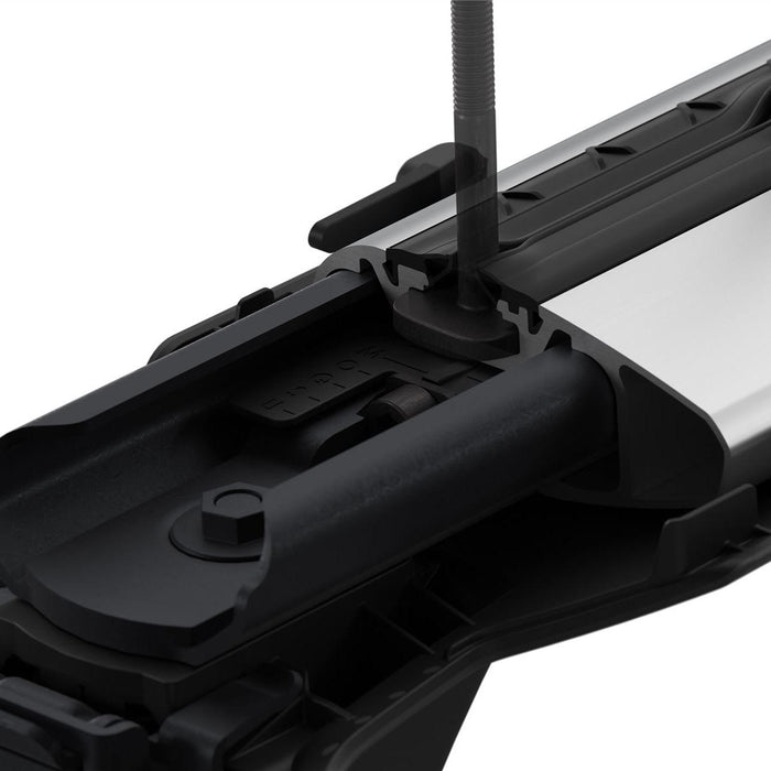 Thule WingBar Edge Roof Bars Aluminum fits Dacia Duster 2014-2017 5 doors with Raised Rails and flush rail foot image 4