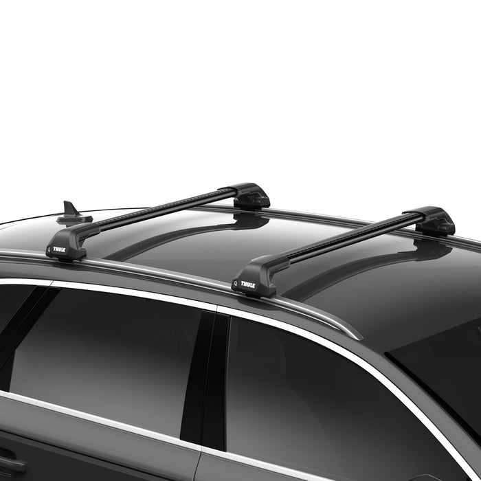 Thule WingBar Edge Roof Bars Black fits Mercedes-Benz E-Class Estate 2017-2023 5-dr with Flush Rails Thule - Bars 4 Cars